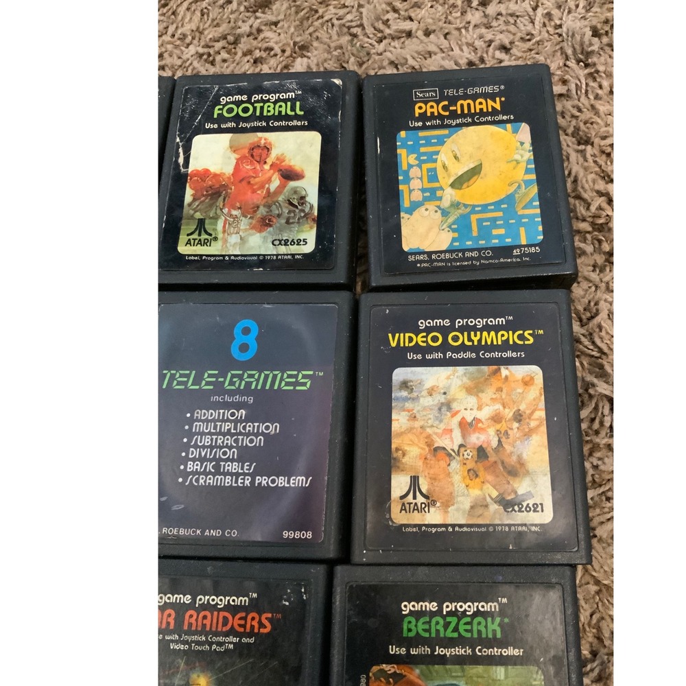Lot of 12 Atari Game‎ Program Video Games - Picture 5 of 5